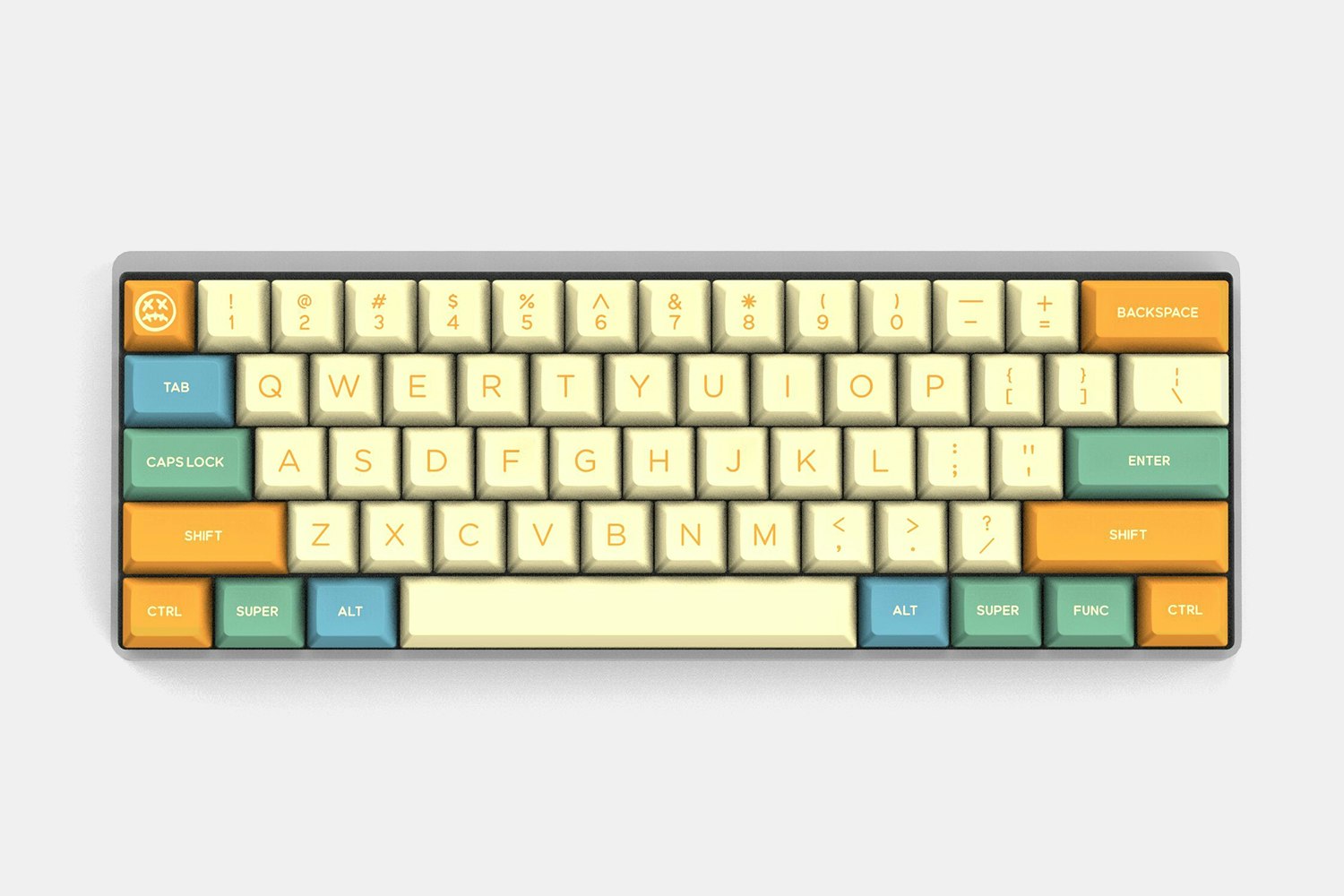 DOMIKEY Doubleshot ABS SA Retro Graffiti Keycap Set